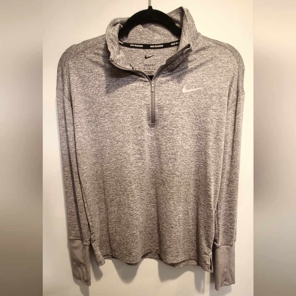 Nike Running Quarter Zip Dri Fit Long Sleeve Shirt Women's M